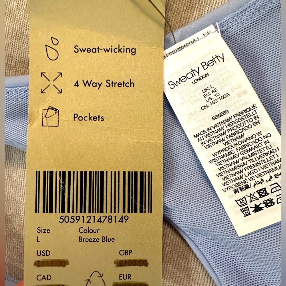 Sweaty Betty workout dress size large never worn